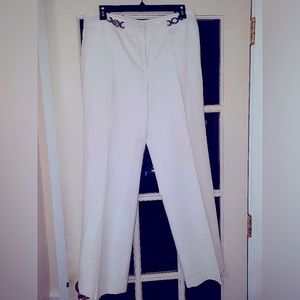 White Margo Pants by Ann Taylor
